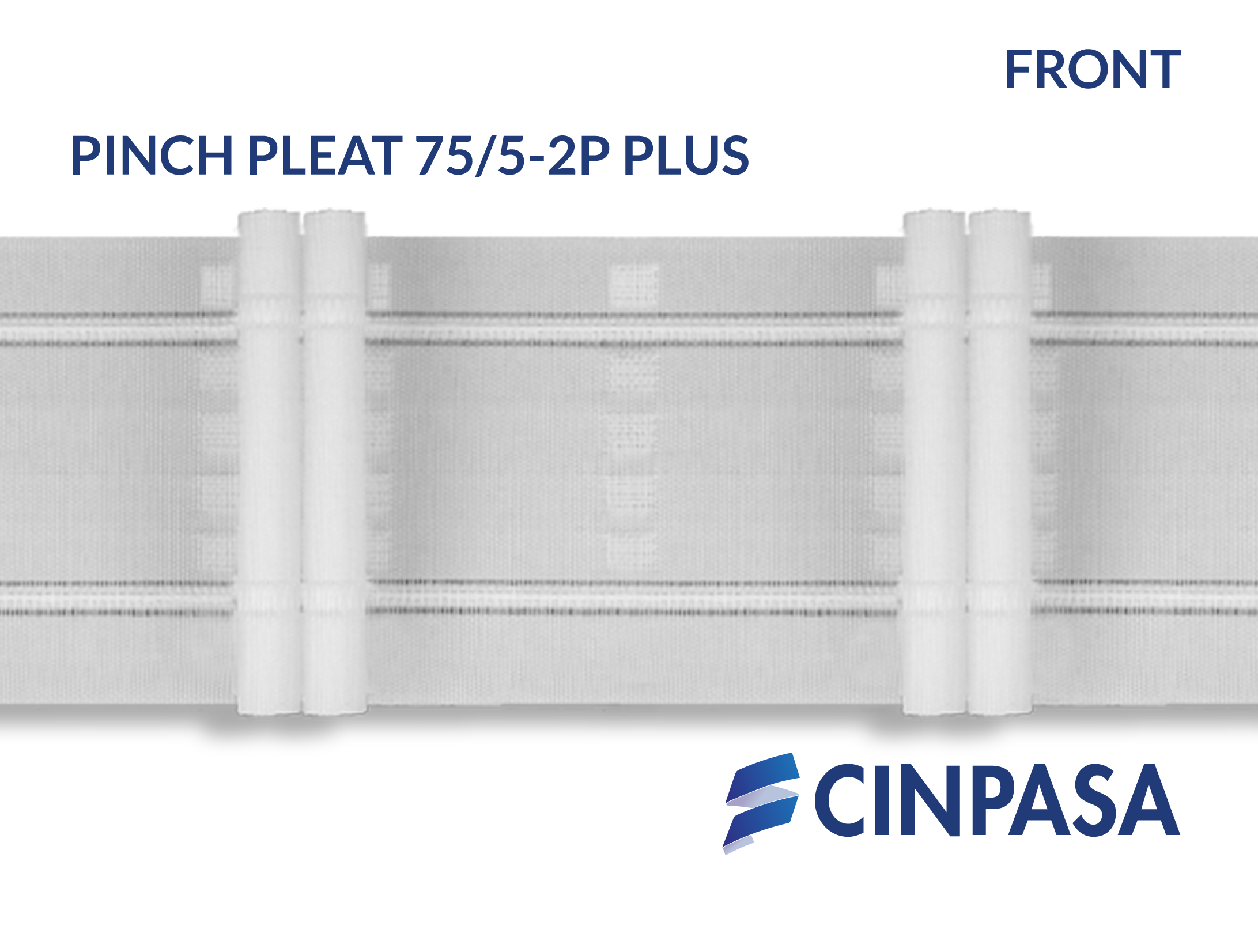  Cinta fruncidora Pinch Pleat - 2 Pliegues 